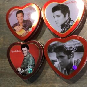 Set of four Elvis Presley collector valentine towns from Russell Stover